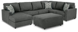 Edenfield Charcoal 3-Piece Sectional With Ottoman PKG014851 - 29003S1 | 2900308 - Ella Furniture