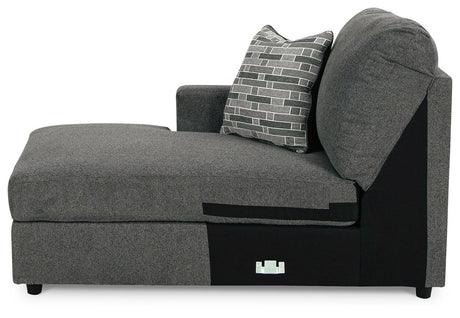 Edenfield Charcoal 3-Piece Sectional With Ottoman PKG014851 - 29003S1 | 2900308 - Ella Furniture