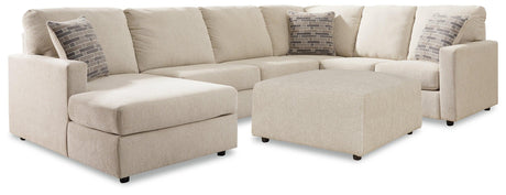 Edenfield Linen 3-Piece Sectional With Ottoman PKG014853 - 29004S1 | 2900408 - Ella Furniture