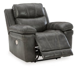 Edmar Charcoal Sofa, Loveseat And Recliner - Ella Furniture