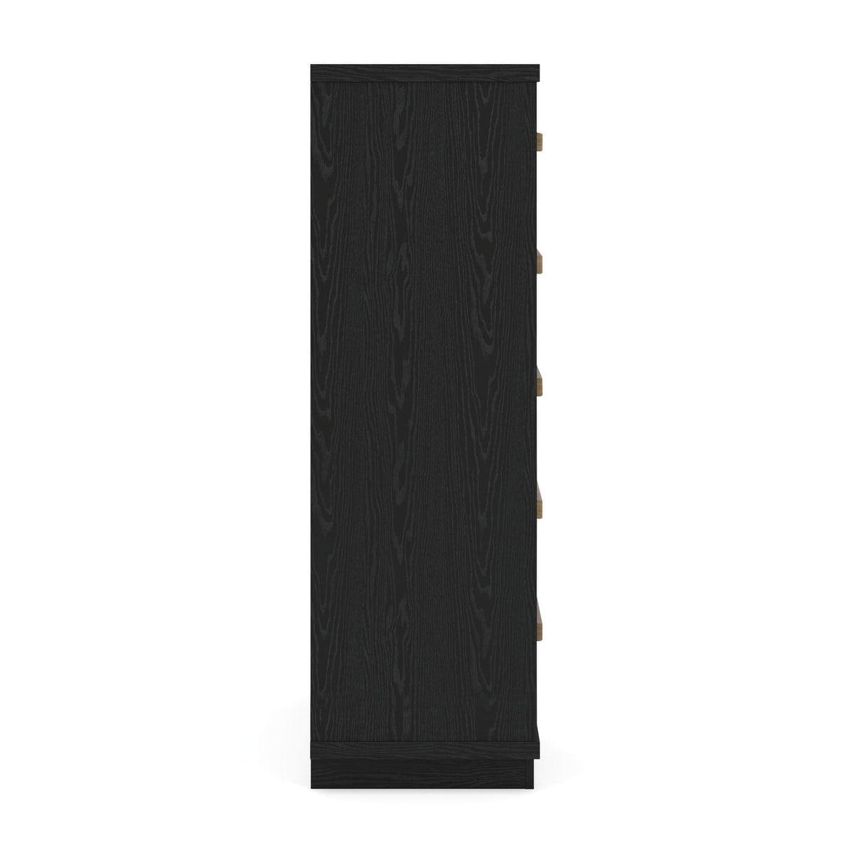 Kozmour Black/Brown Chest of Drawers — side view