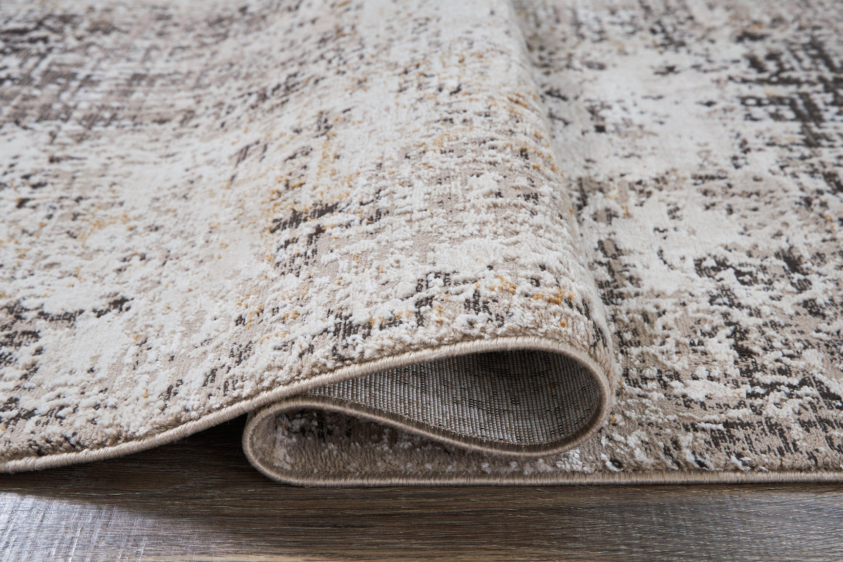 Elaning Black/gray/cream Large Rug - Ella Furniture