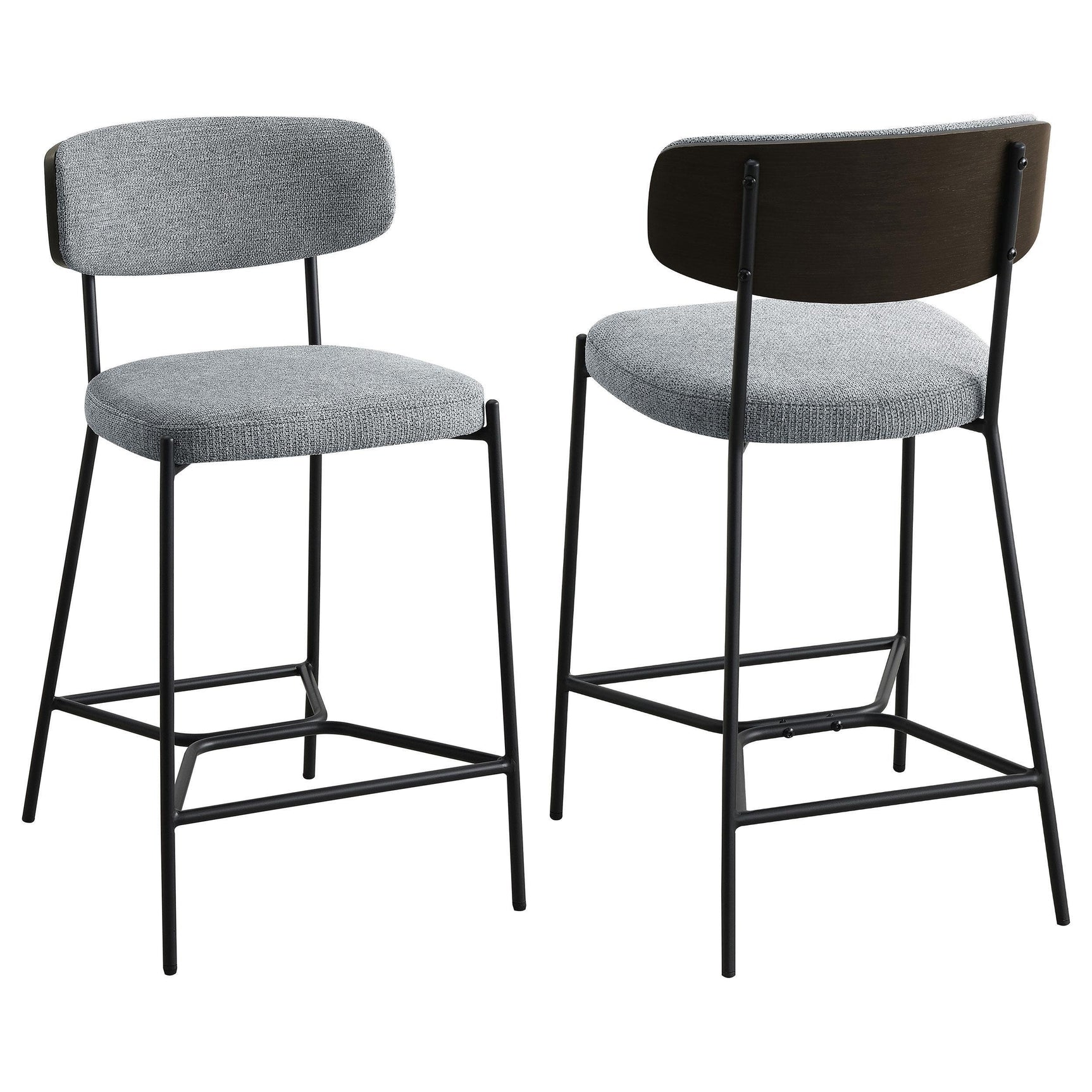 Elison Counter Height Bar Stool Grey (Set of 2) 182646 - Ella Furniture
