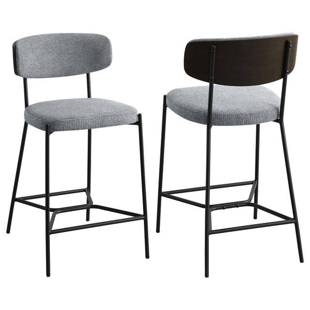 Elison Counter Height Bar Stool Grey (Set of 2) 182646 - Ella Furniture