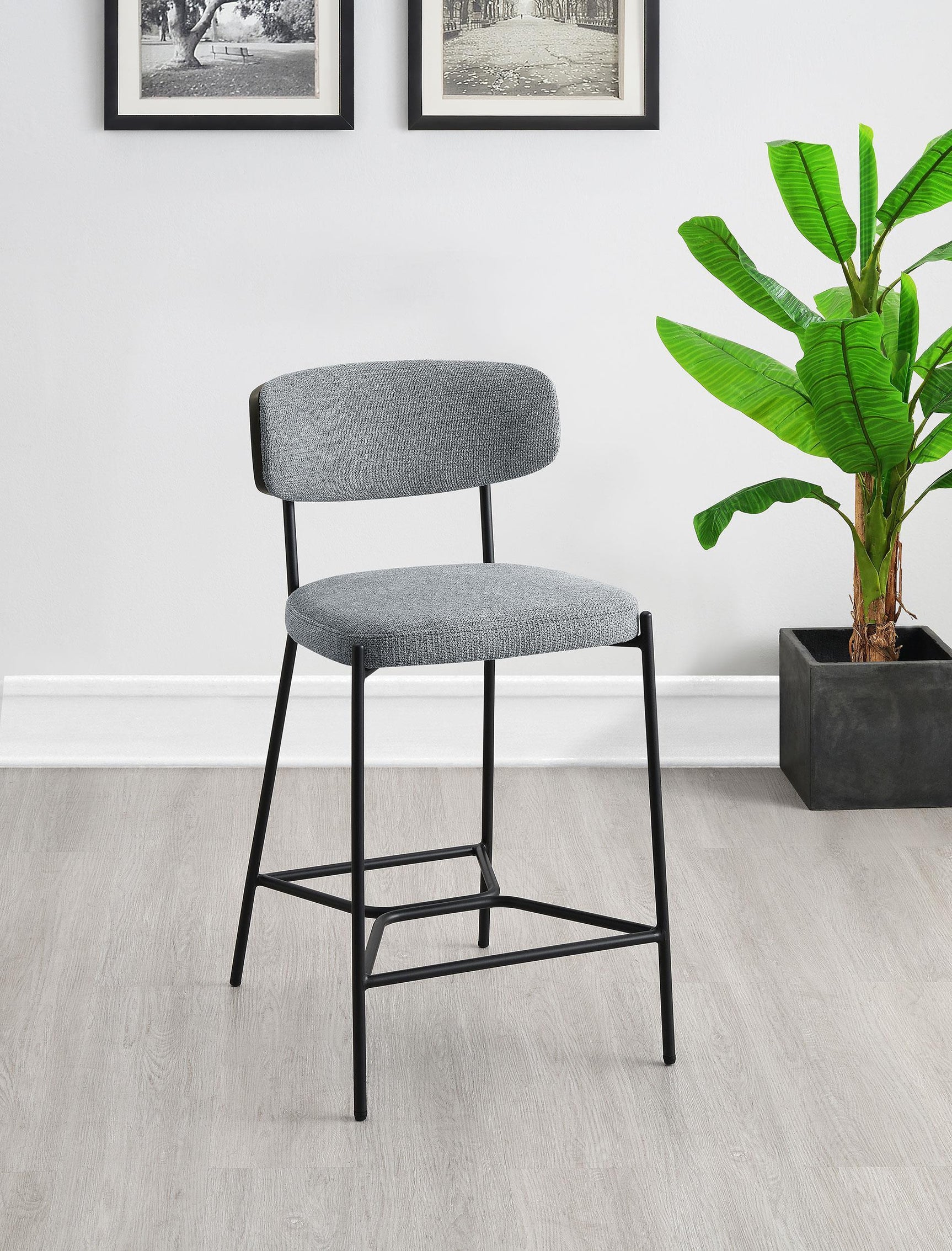 Elison Counter Height Bar Stool Grey (Set of 2) 182646 - Ella Furniture