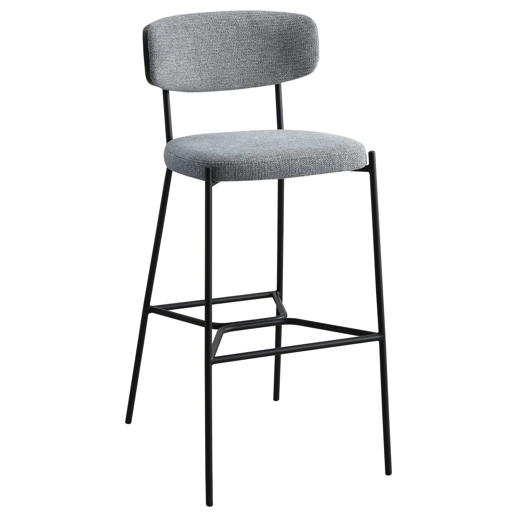 Elison Pub Height Bar Stool Grey (Set of 2) 182647 - Ella Furniture