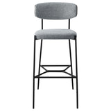 Elison Pub Height Bar Stool Grey (Set of 2) 182647 - Ella Furniture