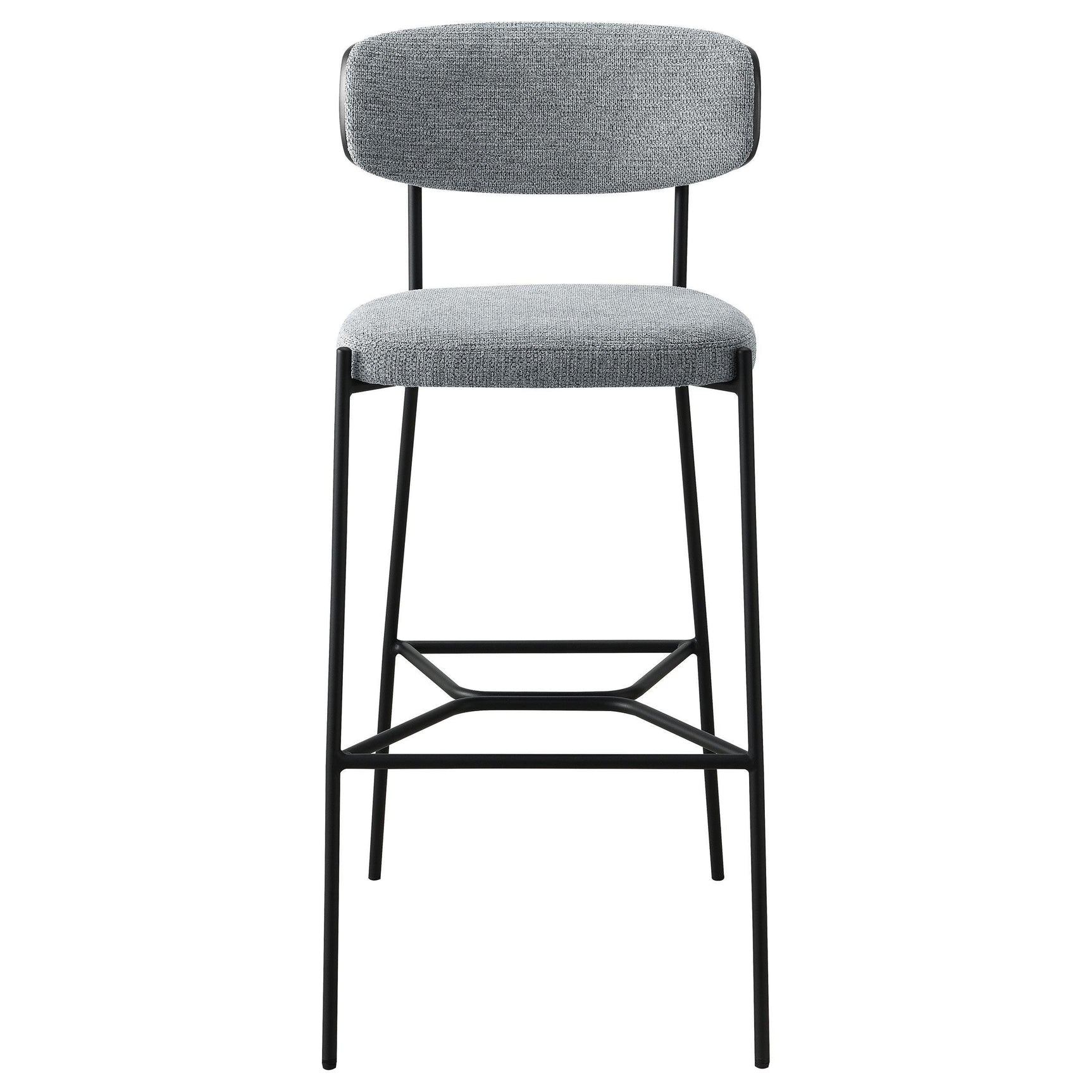 Elison Pub Height Bar Stool Grey (Set of 2) 182647 - Ella Furniture