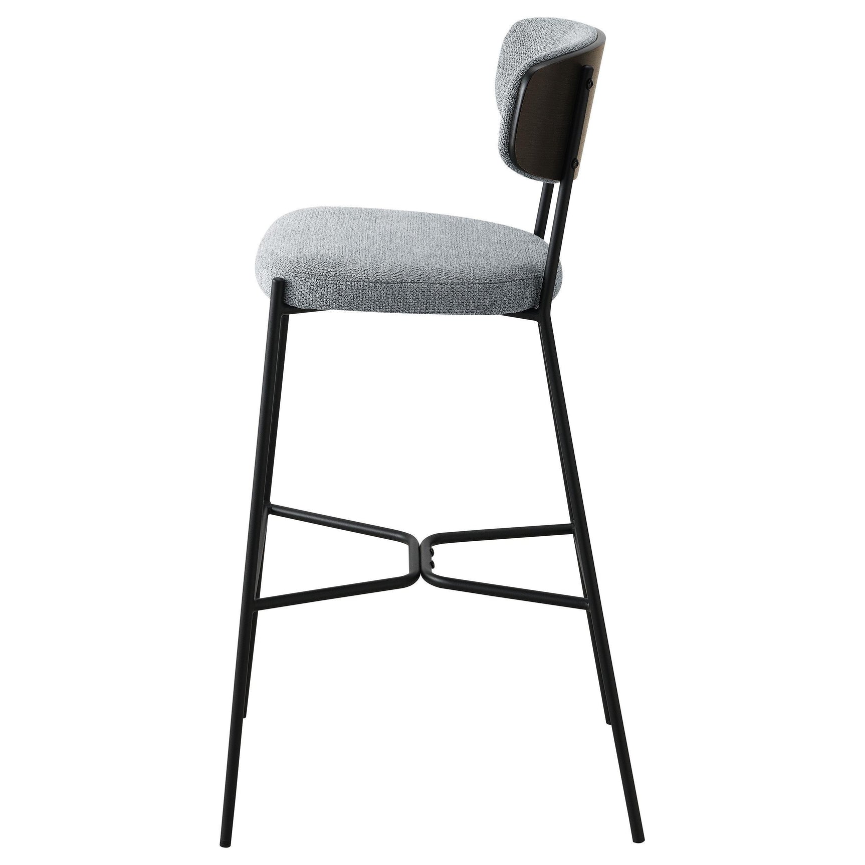 Elison Pub Height Bar Stool Grey (Set of 2) 182647 - Ella Furniture