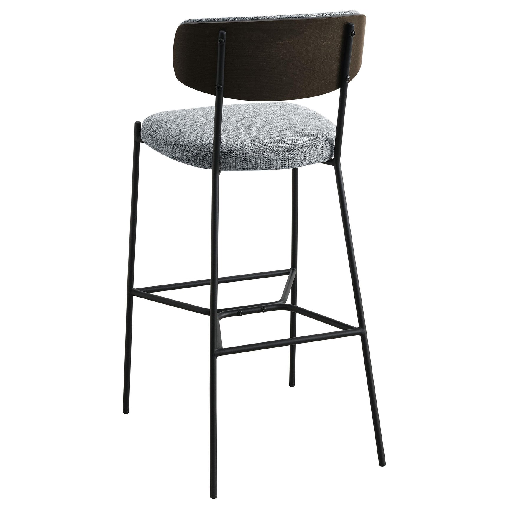 Elison Pub Height Bar Stool Grey (Set of 2) 182647 - Ella Furniture