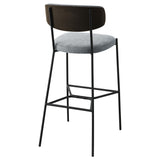 Elison Pub Height Bar Stool Grey (Set of 2) 182647 - Ella Furniture