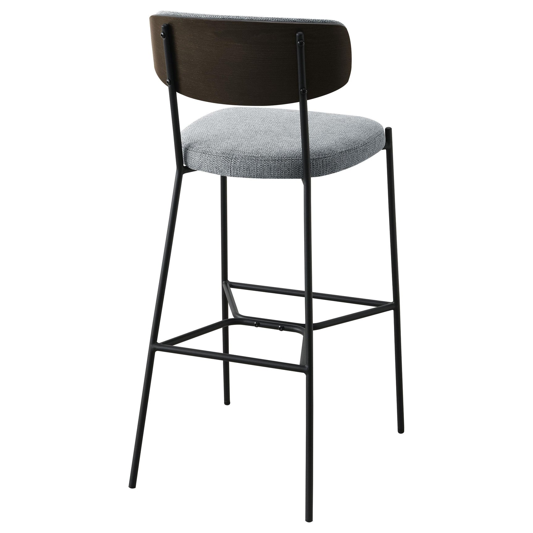 Elison Pub Height Bar Stool Grey (Set of 2) 182647 - Ella Furniture