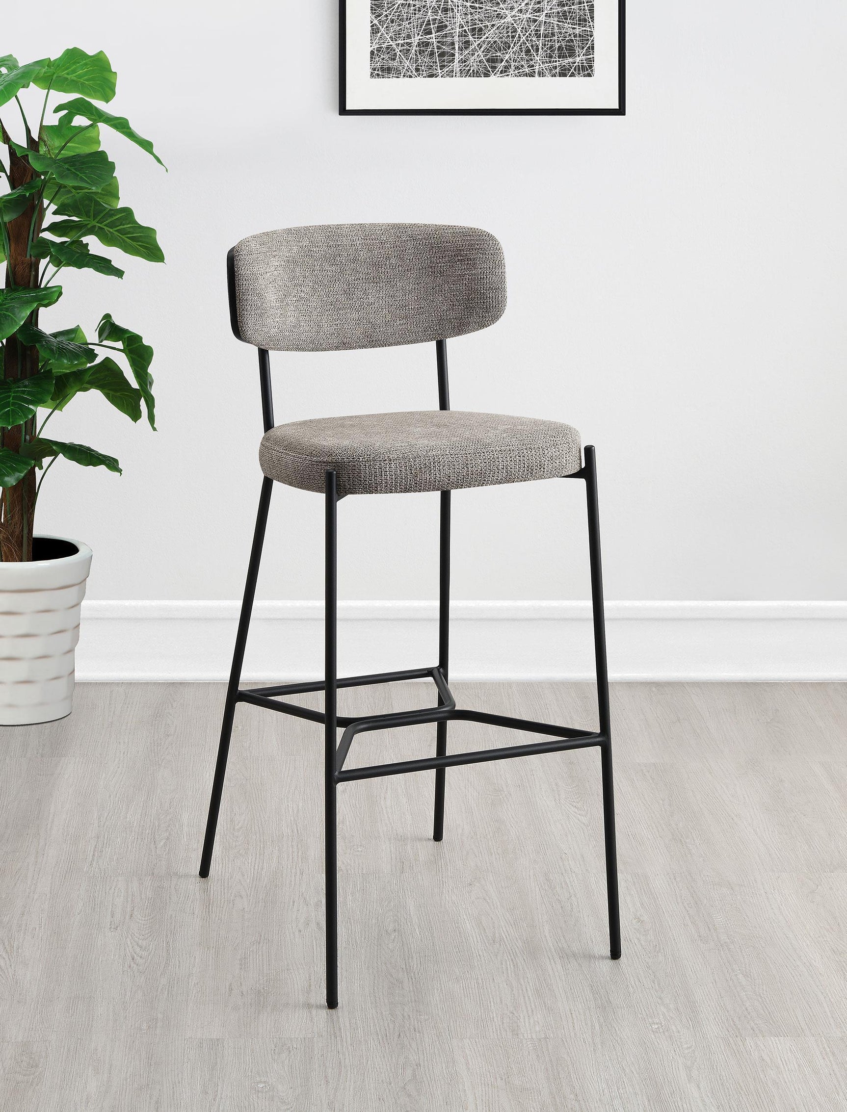 Elison Pub Height Bar Stool Light Brown (Set of 2) 182657 - Ella Furniture