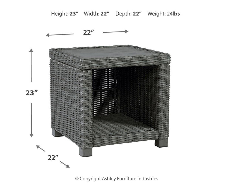 Elite Gray Park Outdoor Coffee Table With 2 End Tables - Ella Furniture