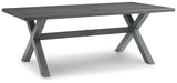 Elite Gray Park Outdoor Dining Table And 4 Chairs And Bench - Ella Furniture