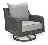 Elite Gray Park Outdoor Sofa And 2 Chairs With Coffee Table - Ella Furniture