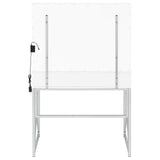 Eliza 2-Piece Vanity Set With Hollywood Lighting White And Chrome 936164 - Ella Furniture