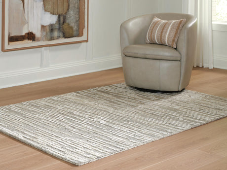Eljory Gray Medium Rug from Ella Furniture