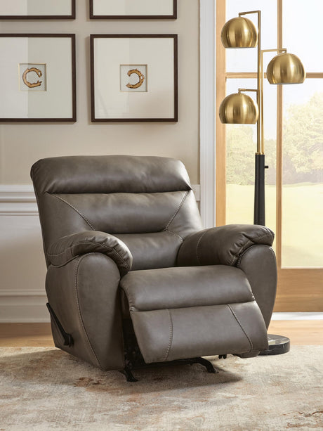 Elksworth Ash Faux Leather Recliner view 8