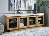 Adanworth Light Brown/Gray Accent Cabinet from Ella Furniture