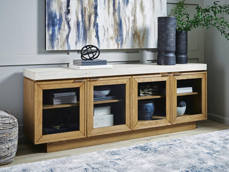 Adanworth Light Brown/Gray Accent Cabinet from Ella Furniture