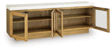 Adanworth Light Brown/Gray Accent Cabinet angled view
