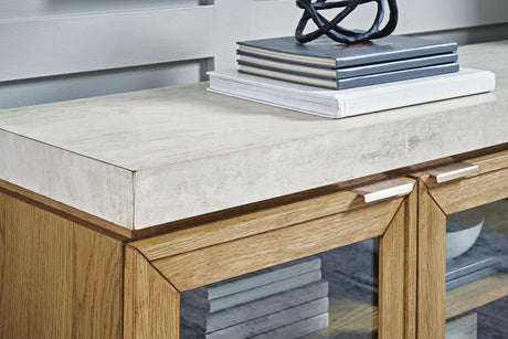 Adanworth Light Brown/Gray Accent Cabinet detail view