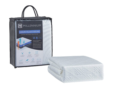 advanced Protector White Queen Mattress Protector (Set of 4) from Ella Furniture