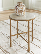 Alben Antique Gold End Table from Ella Furniture