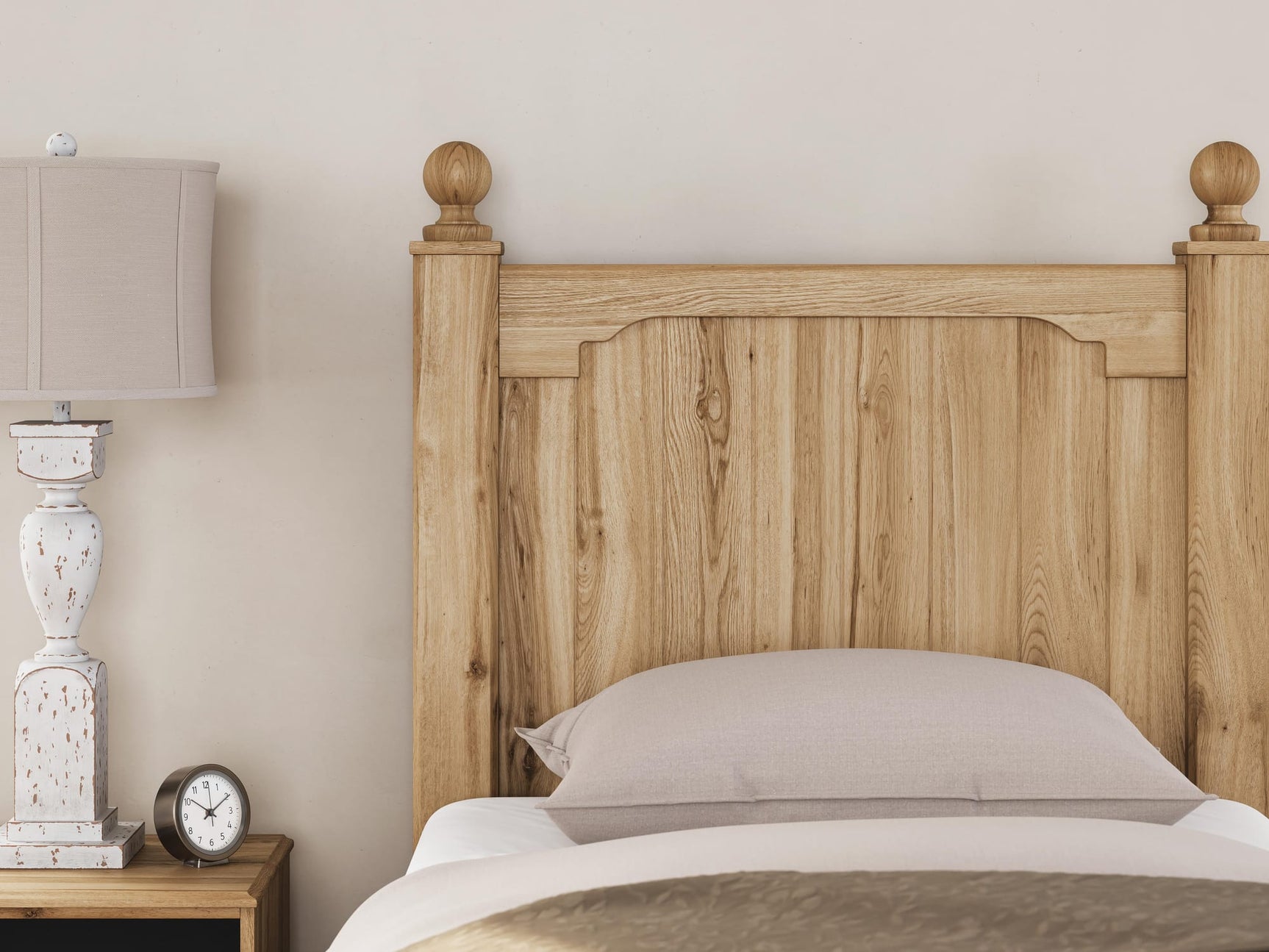 Aleaport Warm Brown Panel Bedroom Set Twin 3: Bed, Dresser, Mirror from Ella Furniture