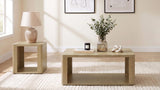Alsina 2-Piece Coffee and End Table Set Greige from Ella Furniture
