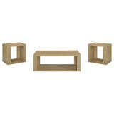 Alsina 3-Piece Coffee and End Table Set Greige view 2
