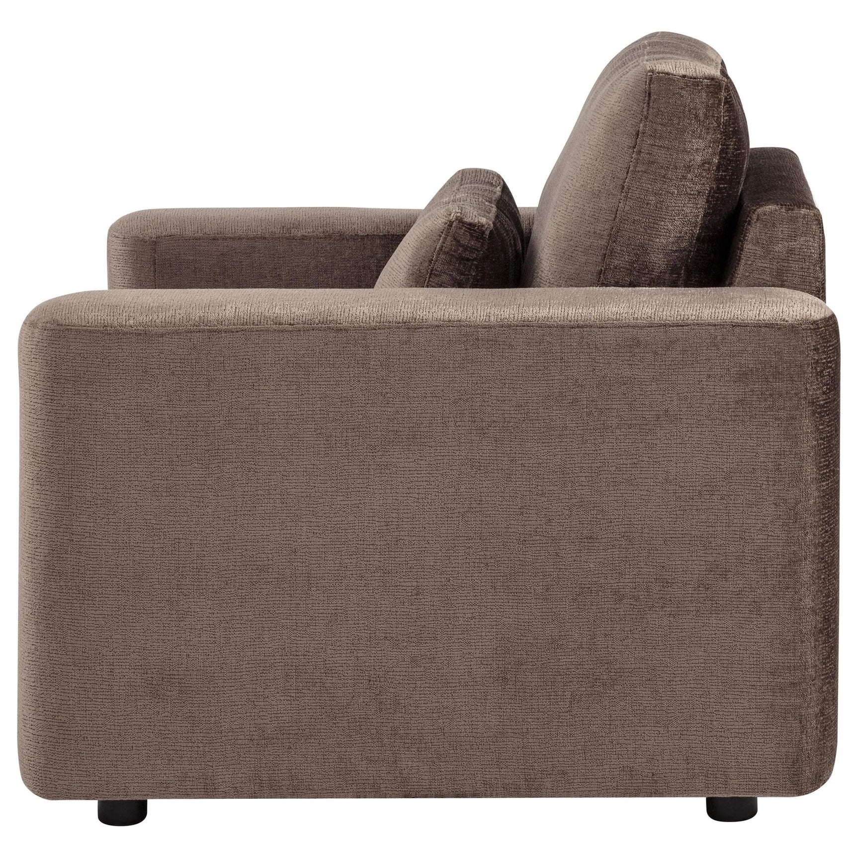 Amador Chenille Upholstered Track Arm Accent Chair Chocolate view 5