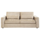 Amador Chenille Upholstered Track Arm Sofa Camel view 3