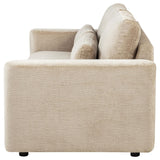 Amador Chenille Upholstered Track Arm Sofa Camel view 5