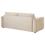 Amador Chenille Upholstered Track Arm Sofa Camel view 7