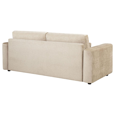 Amador Chenille Upholstered Track Arm Sofa Camel view 7