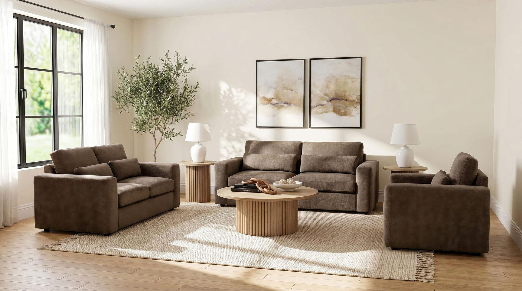 Amador Chenille Upholstered Track Arm Sofa Chocolate view 12