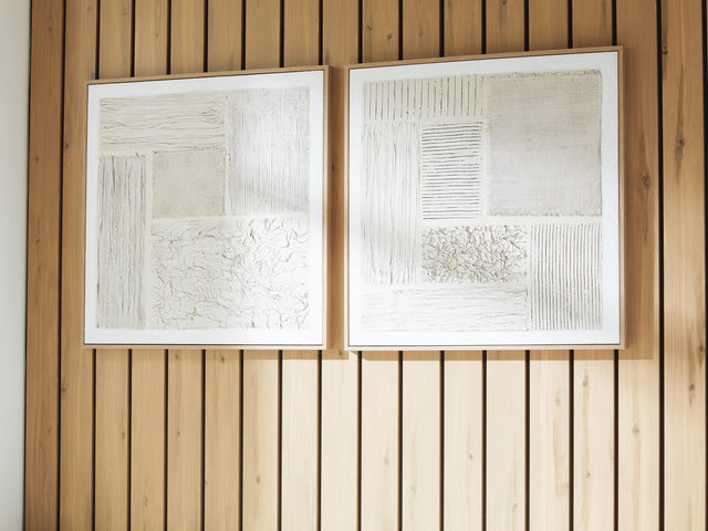 Andorfield Beige/Black/White Wall Art (Set of 2) from Ella Furniture