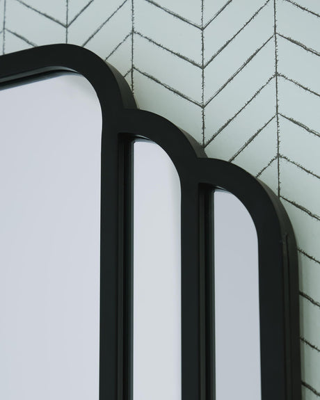 Antigone Black Floor Mirror detail view