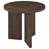 Aragon 2-Piece Round Coffee and End Table Set Dark Rustic Mango view 5