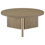Aragon 3-Piece Round Coffee and End Table Set Latte view 12