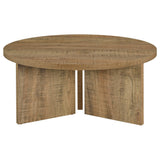 Aragon 3-Piece Round Coffee and End Table Set Mango view 9