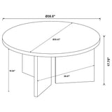 Aragon 3-Piece Round Coffee and End Table Set Mango view 15