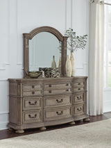 Ardenfield Light Brown Upholstered Sleigh Bedroom Set view 8