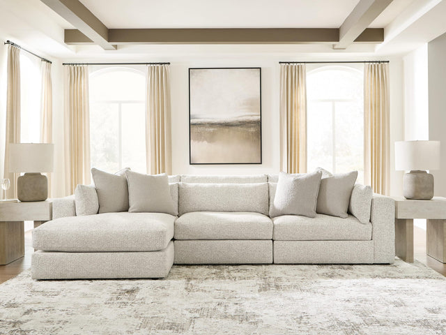 Ashbourne Estate Snowstone 3-Piece Sectional with Chaise from Ella Furniture