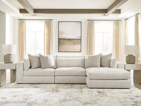 Ashbourne Estate Snowstone 3-Piece Sectional with Chaise from Ella Furniture