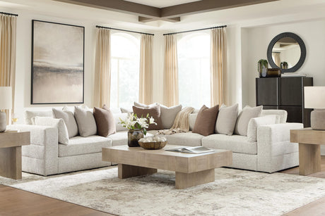 Ashbourne Estate Snowstone 5-Piece Sectional view 2
