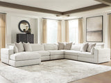 Ashbourne Estate Snowstone 6-Piece Sectional with Chaise view 2