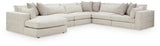 Ashbourne Estate Snowstone 6-Piece Sectional with Chaise view 3